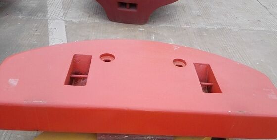 OEM 36 tonnes de poids du contre-poids du chariot en fonte de sable pour les machines industrielles