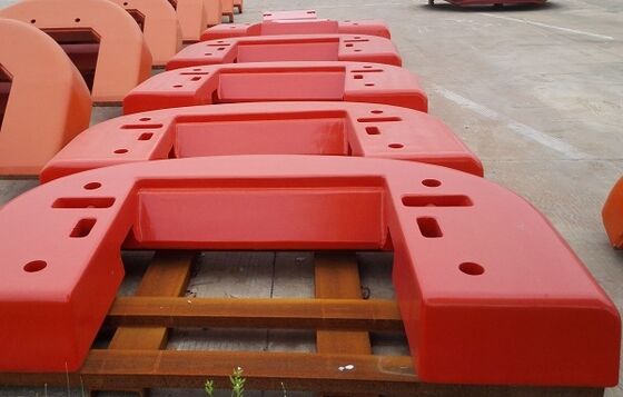 OEM 36 tonnes de poids du contre-poids du chariot en fonte de sable pour les machines industrielles