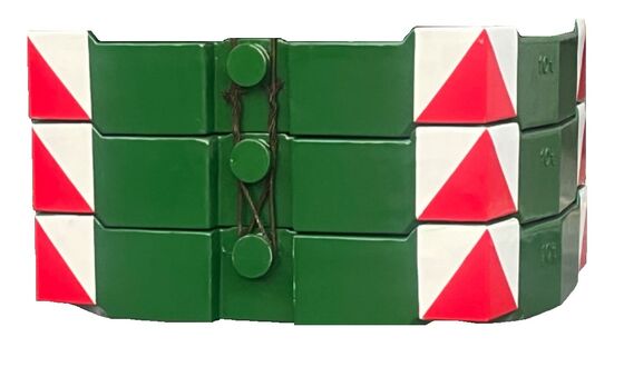 Contrepoids de grue de haute qualité OEM de 10 tonnes, finition peinture avec dimensions précises TS16949