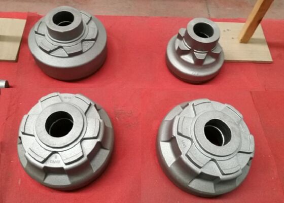 Hub arrière de pièces de machines agricoles de moulage au sable avec le matériel de fer de Ductilt