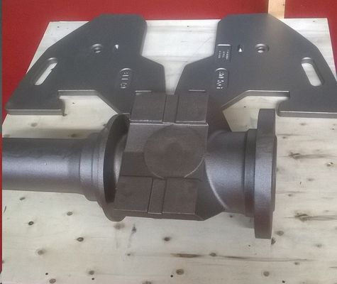 Pièces en fonte moulée au sable de résine, bras de trompette pour machines de construction et véhicules industriels