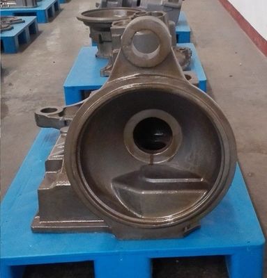 Pièces de fonderie en résine de haute qualité OEM pour boîtier de transmission en fonte pour chariots élévateurs, machines de construction