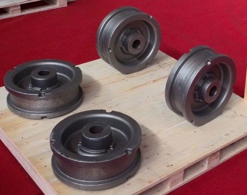 Pièces de machines agricoles OEM en fonte, roue de direction avec surface sablée