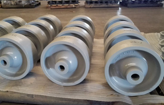 Pièces de machines agricoles OEM en fonte, roue de direction avec surface sablée