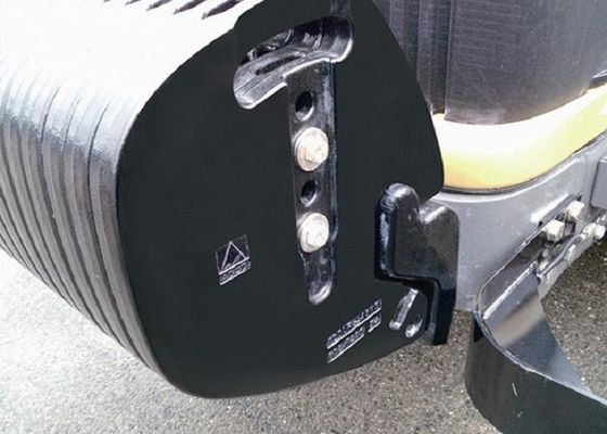 Sable de coulée pièces de machines de construction en fer peu de contrepoids avec peinture finie