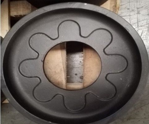 Fonte de sable en fonte OEM de 22 kg pour machines de construction PHC avec revêtement de finition excellent