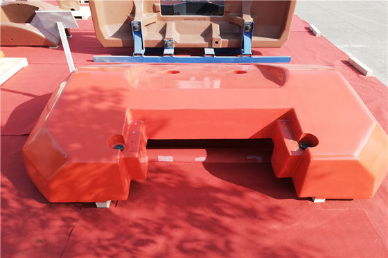 OEM contre- poids de 34 tonnes avec la peinture de finition pour à capacité appropriée de grue avant