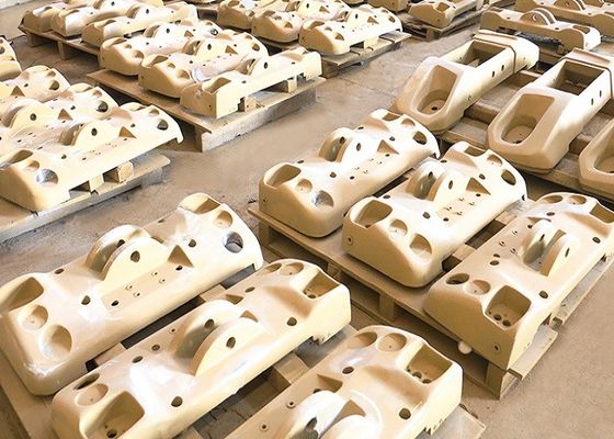 Pièces de rechange en fonte moulée sous vide OEM pour contrepoids de machines de construction