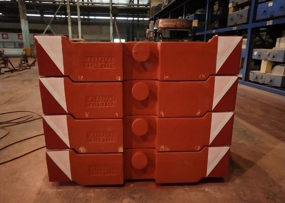 Souffle de tir TS16949 Gray Iron 10000kg Crane Counterweight