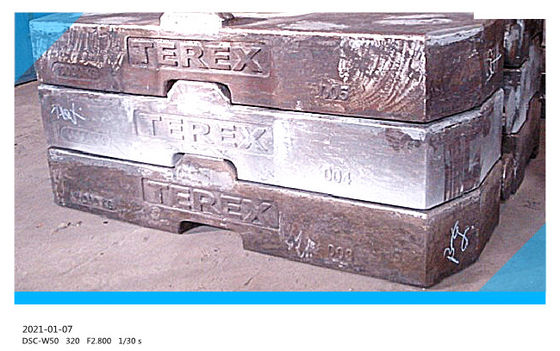 GG250 de polissage Crane Vacuum Cast Iron Counterweight