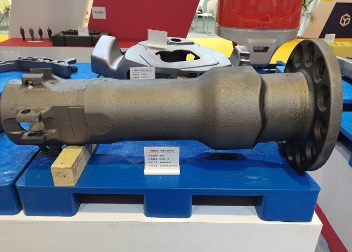 Bras d'essieu en fonte GGG50-8 de haute qualité pour machines industrielles, moulé au sable, pour tracteur à grenaillage OEM